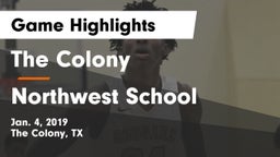 The Colony  vs Northwest School Game Highlights - Jan. 4, 2019