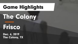 The Colony  vs Frisco  Game Highlights - Dec. 6, 2019