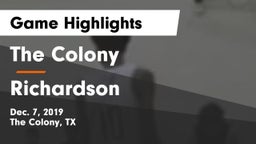 The Colony  vs Richardson  Game Highlights - Dec. 7, 2019