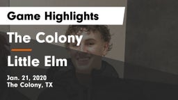 The Colony  vs Little Elm  Game Highlights - Jan. 21, 2020