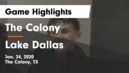 The Colony  vs Lake Dallas  Game Highlights - Jan. 24, 2020