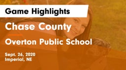Chase County  vs Overton Public School Game Highlights - Sept. 26, 2020