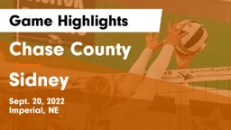 Chase County  vs Sidney  Game Highlights - Sept. 20, 2022