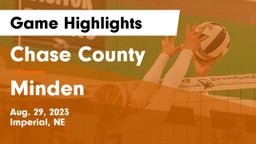 Chase County  vs Minden  Game Highlights - Aug. 29, 2023