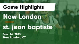 New London  vs st. jean baptiste Game Highlights - Jan. 14, 2023