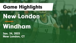 New London  vs Windham  Game Highlights - Jan. 24, 2023