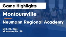 Montoursville  vs Neumann Regional Academy Game Highlights - Dec. 28, 2023