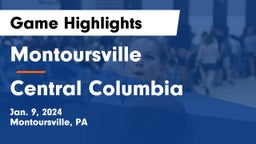 Montoursville  vs Central Columbia  Game Highlights - Jan. 9, 2024