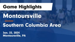 Montoursville  vs Southern Columbia Area  Game Highlights - Jan. 22, 2024