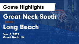 Great Neck South  vs Long Beach  Game Highlights - Jan. 8, 2022