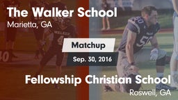 Matchup: The Walker School vs. Fellowship Christian School 2016