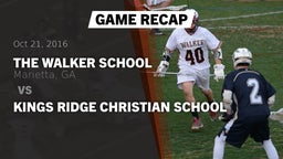 Recap: The Walker School vs. Kings Ridge Christian School 2016