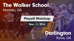 Matchup: The Walker School vs. Darlington  2016