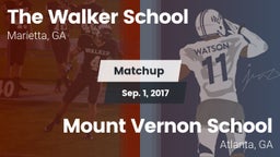 Matchup: The Walker School vs. Mount Vernon School 2017