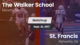 Matchup: The Walker School vs. St. Francis  2017