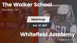 Matchup: The Walker School vs. Whitefield Academy 2017