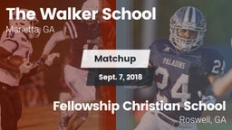 Matchup: The Walker School vs. Fellowship Christian School 2018