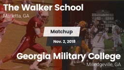 Matchup: The Walker School vs. Georgia Military College  2018