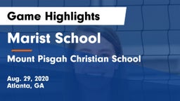 Marist School vs Mount Pisgah Christian School Game Highlights - Aug. 29, 2020