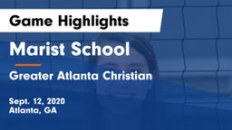 Marist School vs Greater Atlanta Christian  Game Highlights - Sept. 12, 2020
