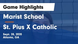 Marist School vs St. Pius X Catholic  Game Highlights - Sept. 28, 2020