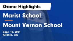 Marist School vs Mount Vernon School Game Highlights - Sept. 16, 2021