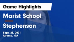 Marist School vs Stephenson  Game Highlights - Sept. 28, 2021