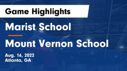 Marist School vs Mount Vernon School Game Highlights - Aug. 16, 2022