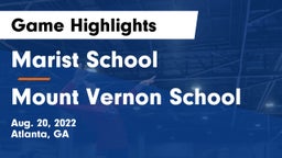 Marist School vs Mount Vernon School Game Highlights - Aug. 20, 2022