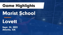 Marist School vs Lovett  Game Highlights - Sept. 24, 2022