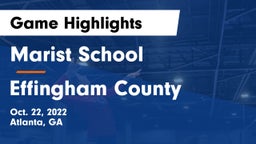 Marist School vs Effingham County  Game Highlights - Oct. 22, 2022