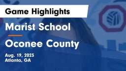 Marist School vs Oconee County  Game Highlights - Aug. 19, 2023