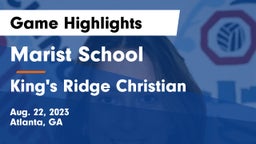 Marist School vs King's Ridge Christian  Game Highlights - Aug. 22, 2023