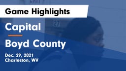 Capital  vs Boyd County  Game Highlights - Dec. 29, 2021