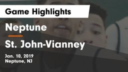 Neptune  vs St. John-Vianney  Game Highlights - Jan. 10, 2019