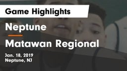 Neptune  vs Matawan Regional  Game Highlights - Jan. 18, 2019