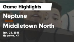 Neptune  vs Middletown North  Game Highlights - Jan. 24, 2019