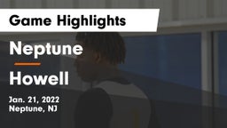 Neptune  vs Howell  Game Highlights - Jan. 21, 2022