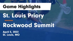 St. Louis Priory  vs Rockwood Summit  Game Highlights - April 5, 2022