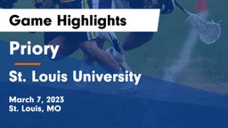 Priory  vs St. Louis University  Game Highlights - March 7, 2023
