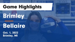 Brimley  vs Bellaire  Game Highlights - Oct. 1, 2022