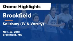 Brookfield  vs Salisbury (JV & Varsity) Game Highlights - Nov. 30, 2018