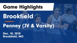 Brookfield  vs Penney (JV & Varsity) Game Highlights - Dec. 10, 2018