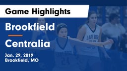 Brookfield  vs Centralia Game Highlights - Jan. 29, 2019