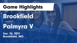 Brookfield  vs Palmyra V Game Highlights - Jan. 26, 2021