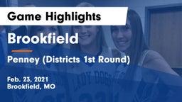 Brookfield  vs Penney (Districts 1st Round) Game Highlights - Feb. 23, 2021