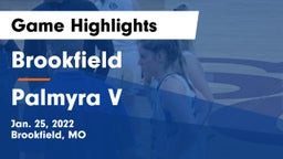 Brookfield  vs Palmyra V Game Highlights - Jan. 25, 2022