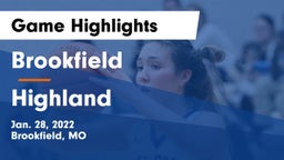 Brookfield  vs Highland  Game Highlights - Jan. 28, 2022