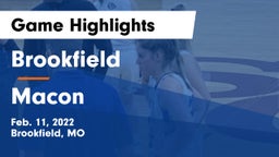 Brookfield  vs Macon  Game Highlights - Feb. 11, 2022