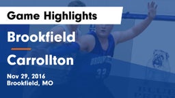 Brookfield  vs Carrollton  Game Highlights - Nov 29, 2016